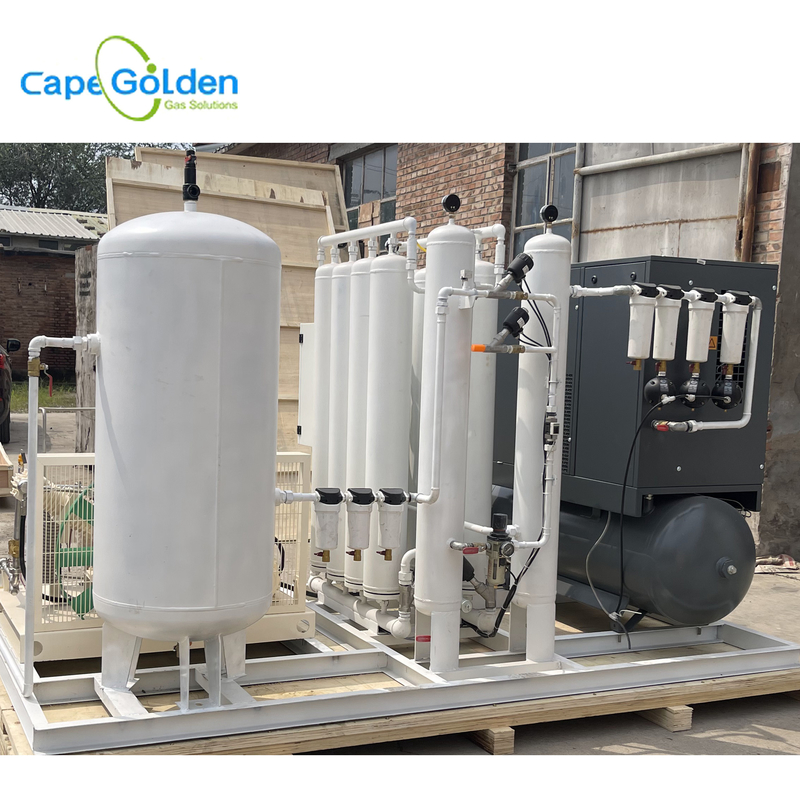 Производственная установка 200bar газа кислорода системы цилиндра кислорода 90~99% заполняя