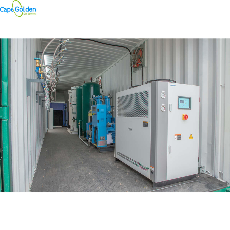 Производственная установка 93% 95% кислорода генератора кислорода ISO PSA CE Containerized