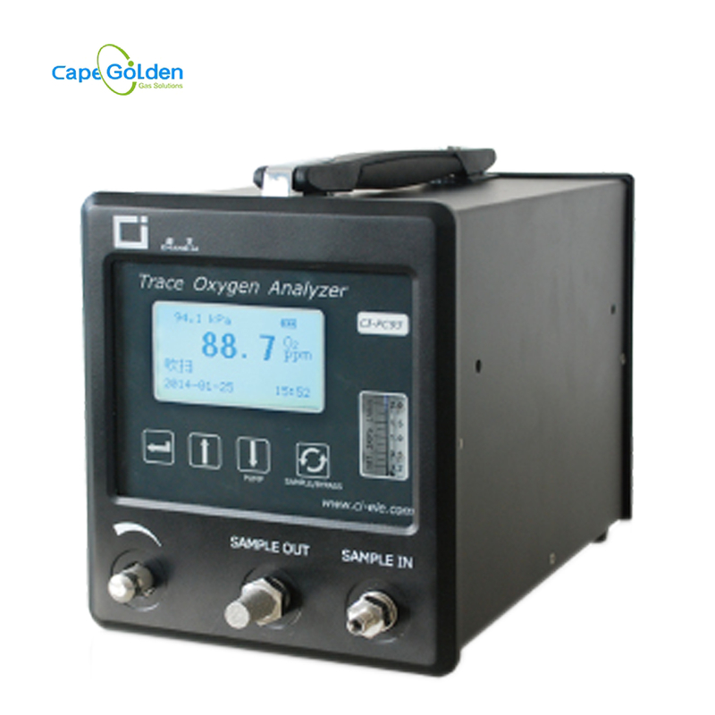 Портативный порт RH RS232 анализатора 150~300ml/Min 80% кислорода трассировки CI-PC93